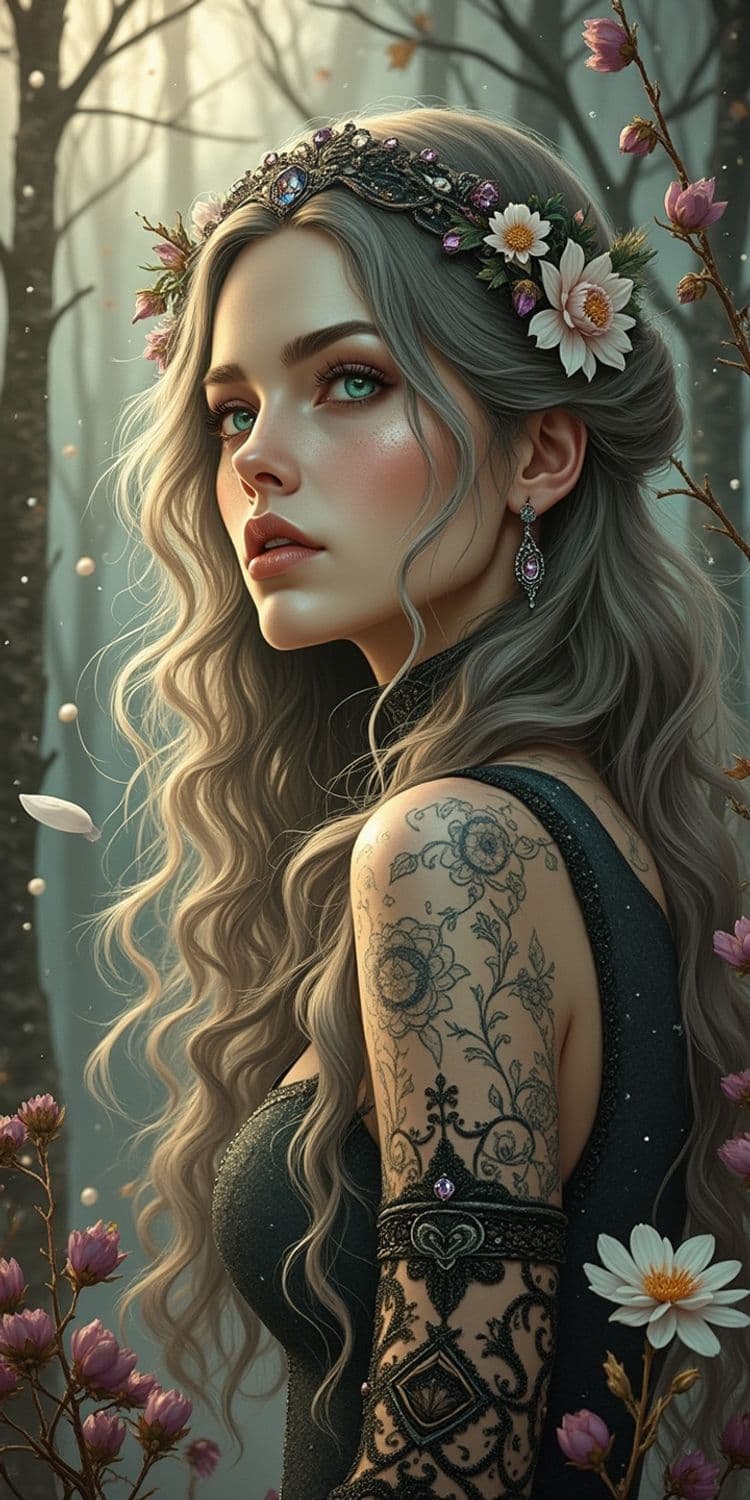 Moonlit Winter Enchantress