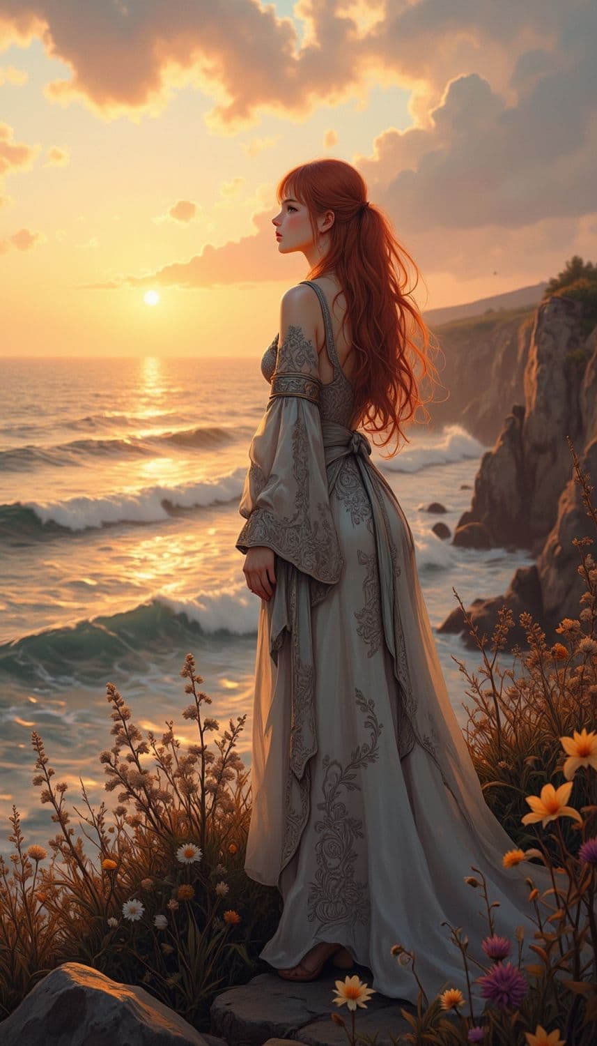 Elegance by the Sea: A Sunset Reverie