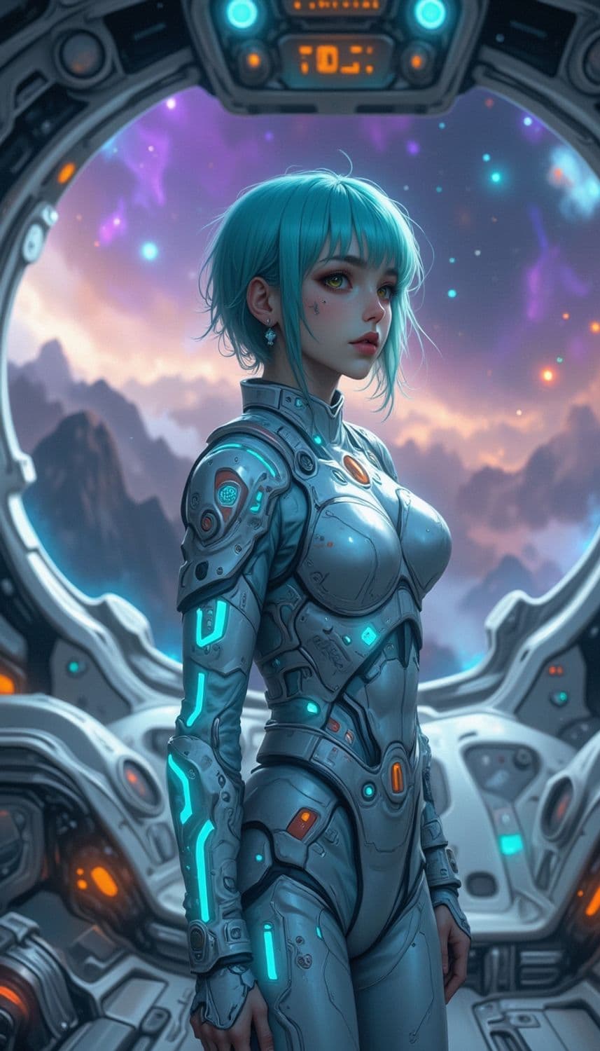Futuristic Spacewoman