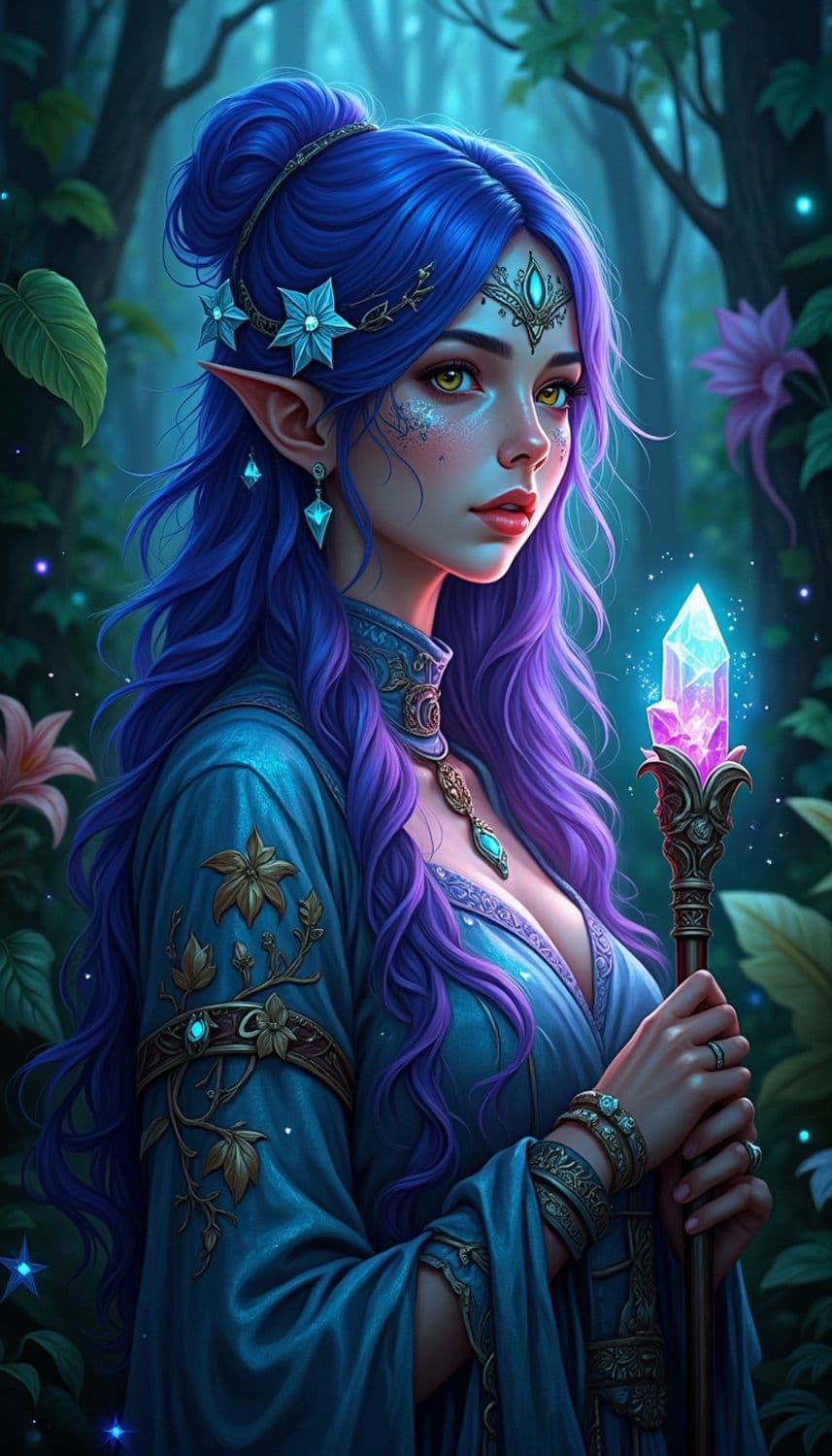 Elara, The Enchanting Sorceress