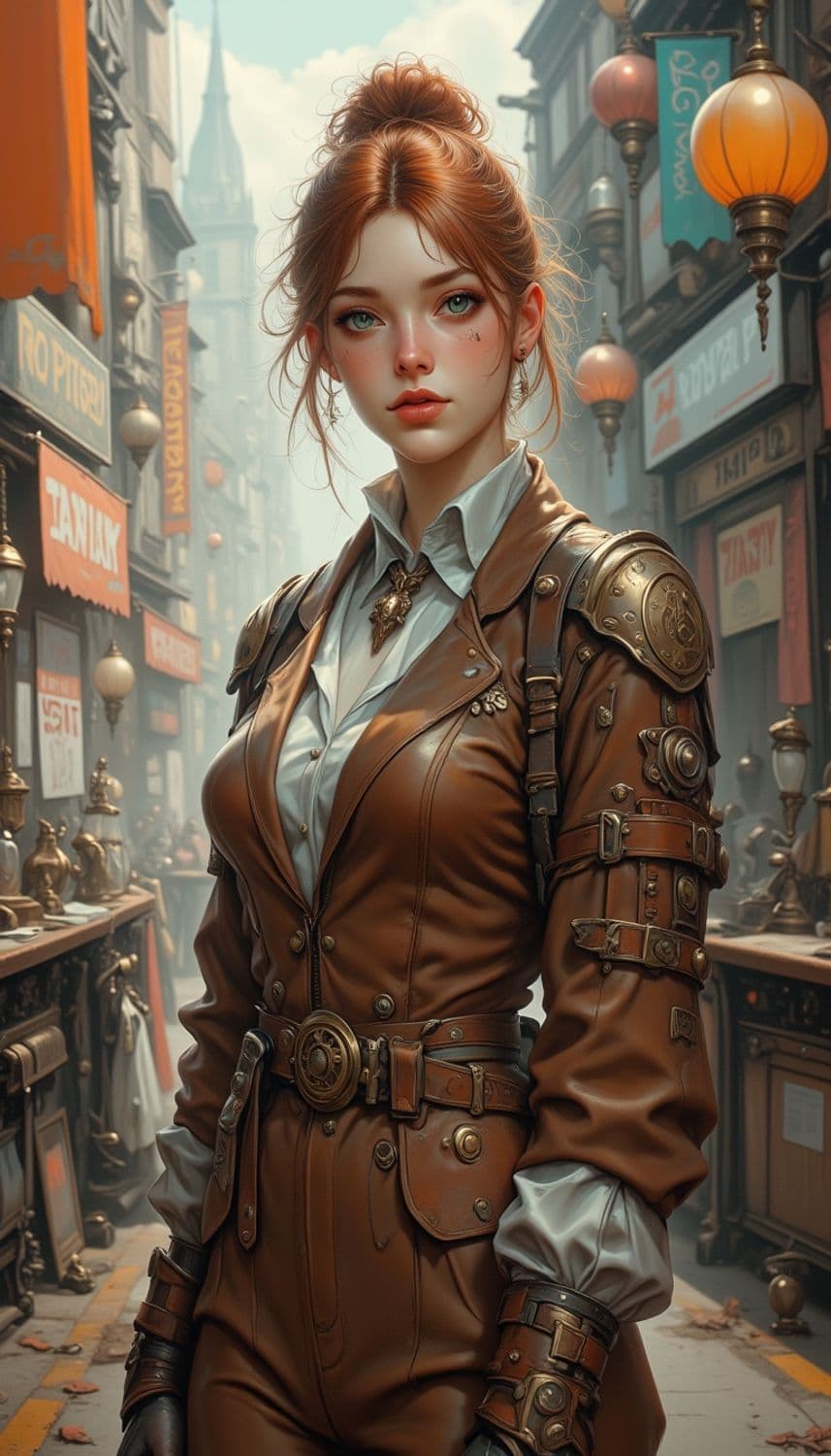 Elara, Steampunk Adventurer