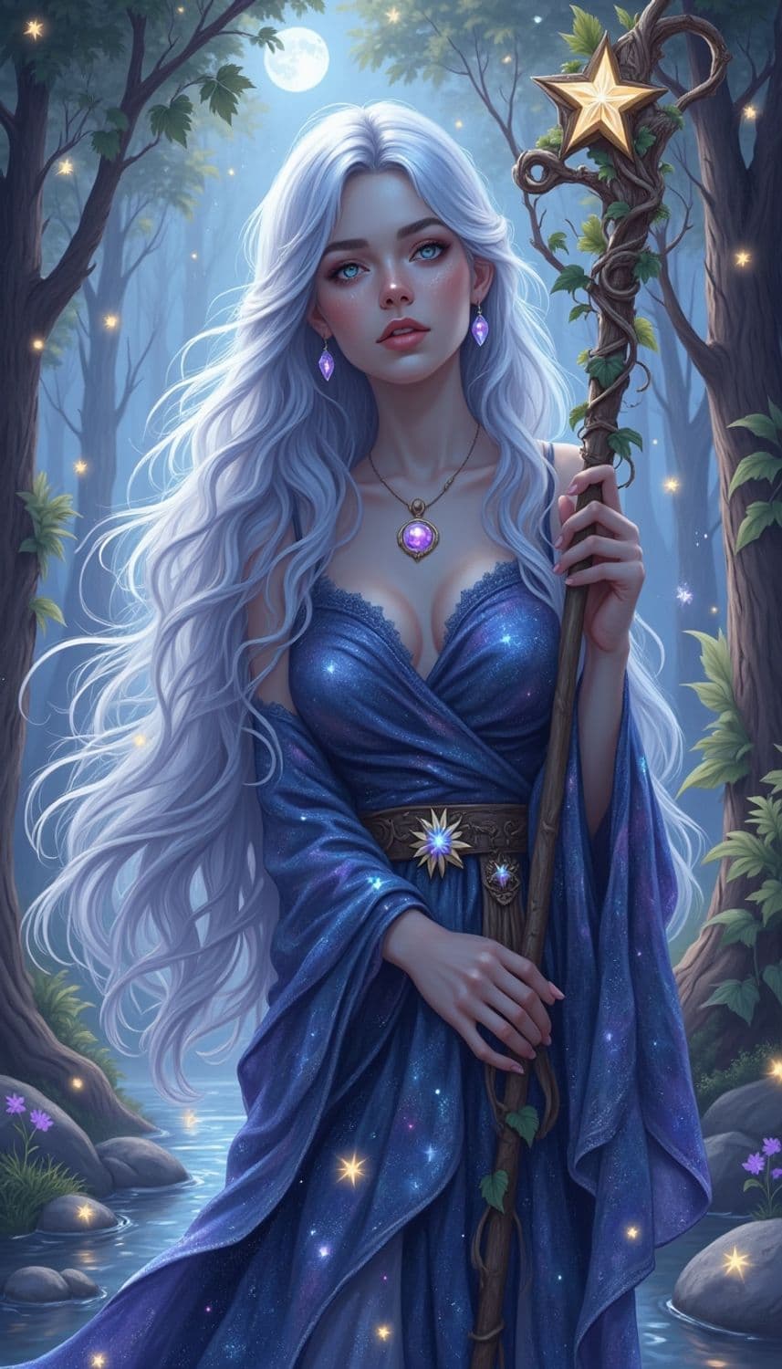 Sylvara, Moonlit Sorceress