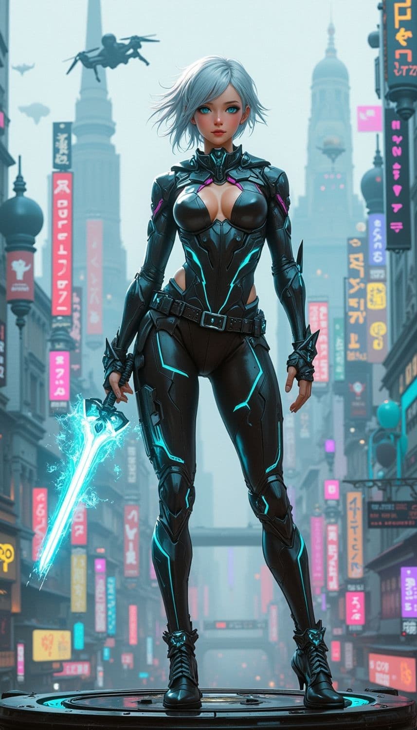 Astra, The Neon Warrior