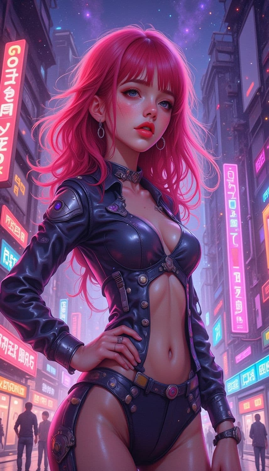Seraphine, The Neon Guardian