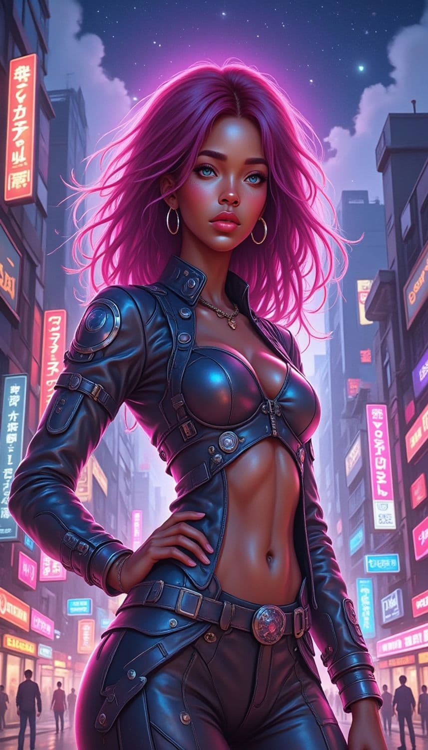 Xyra, The Neon Valkyrie