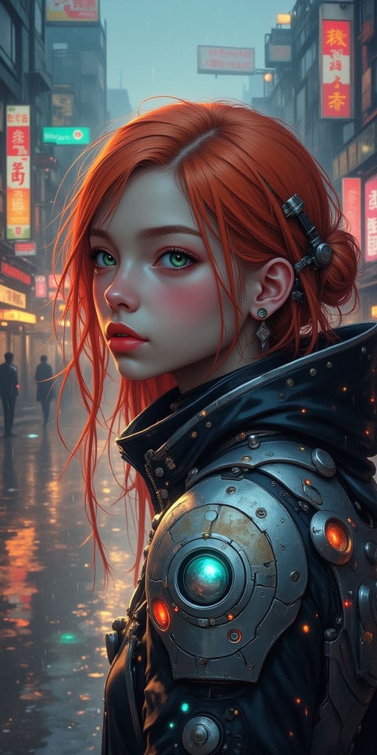 Lyria, The Neon Sentinel