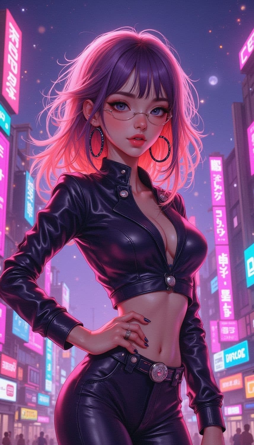 Zara, The Neon Enchantress