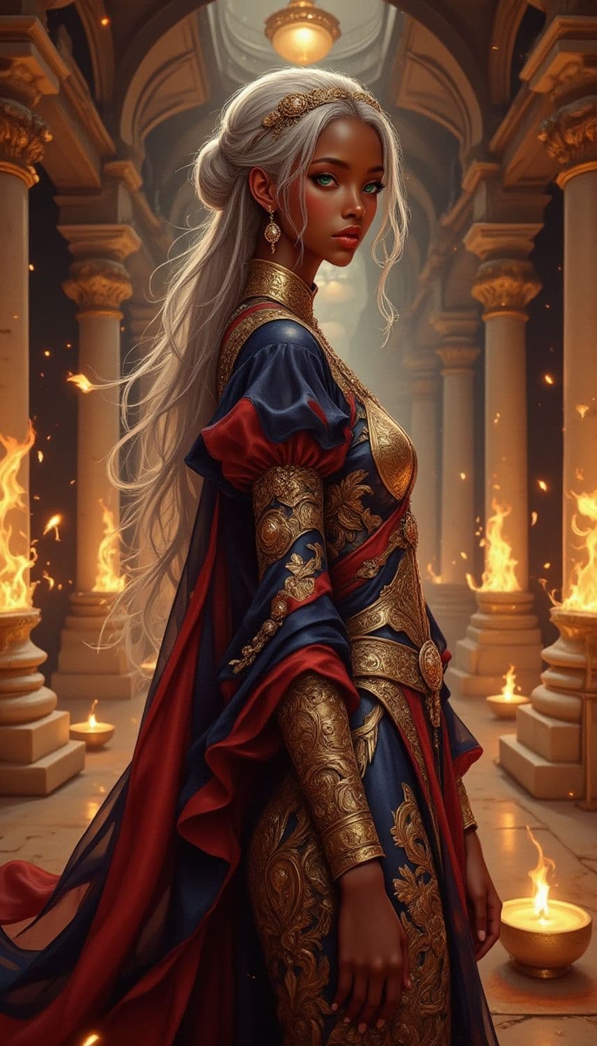 Lyria, The Regal Flamekeeper