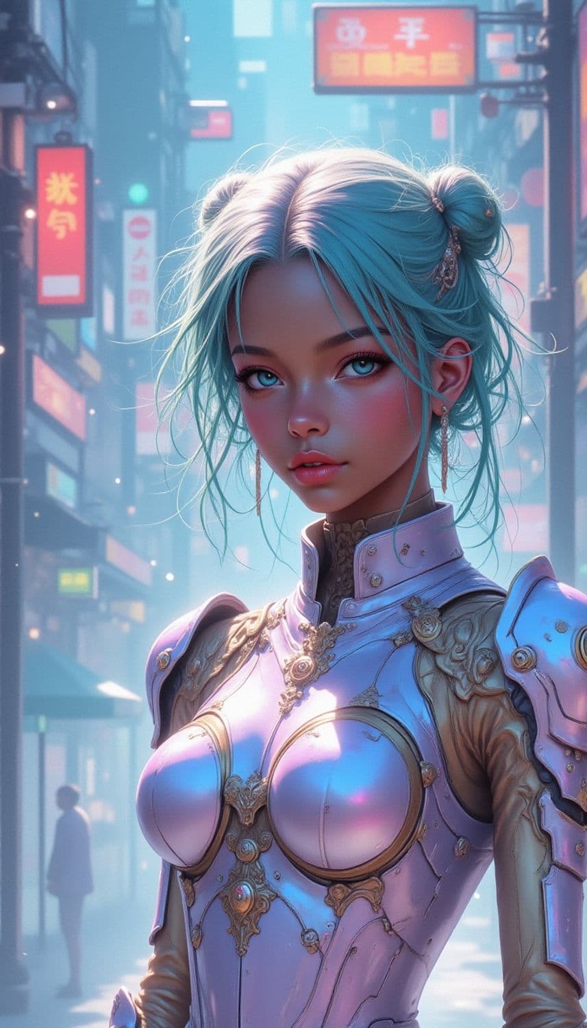 Zephyra, The Neon Sentinel