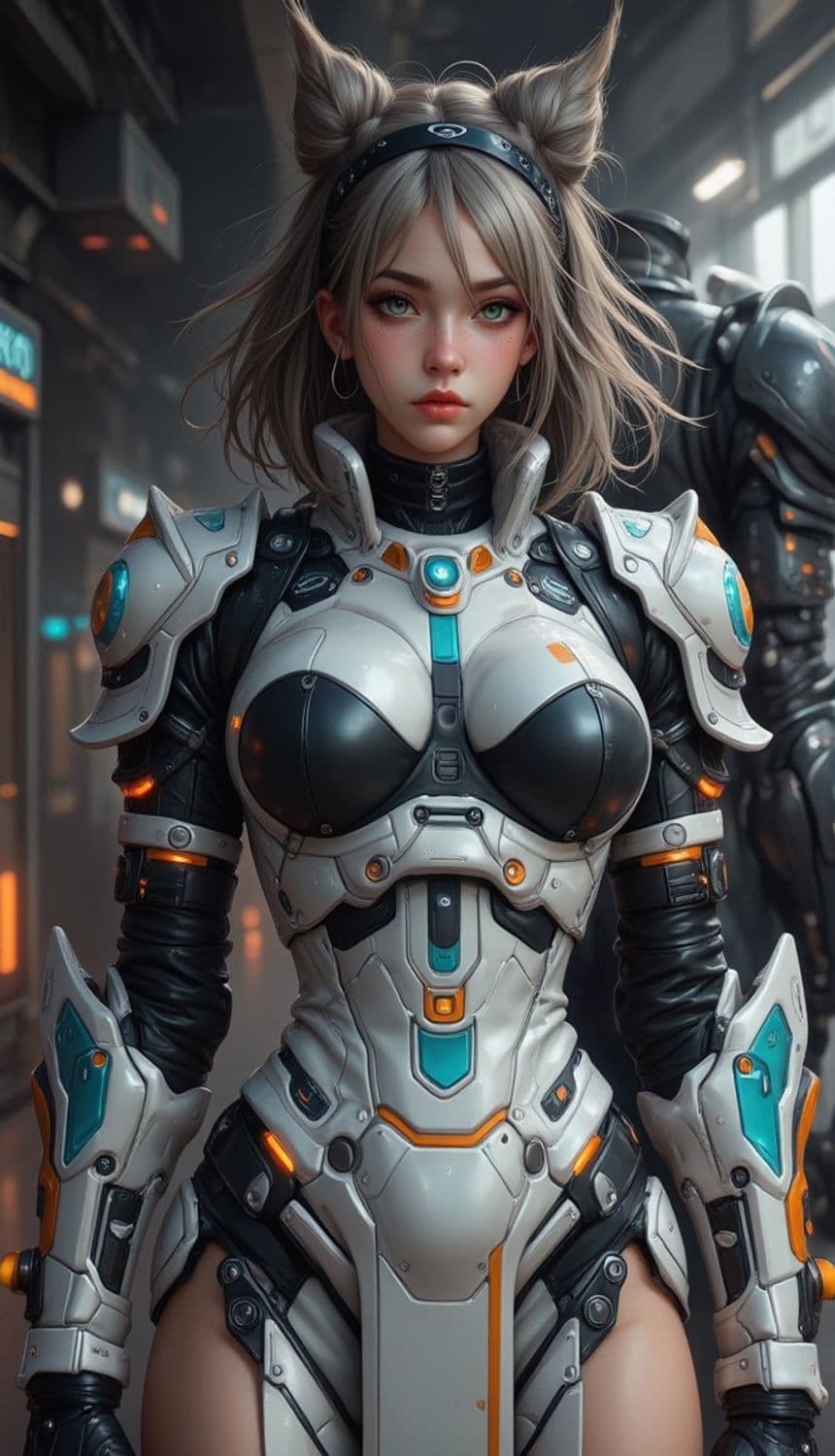 Nyxara, The Futuristic Sentinel