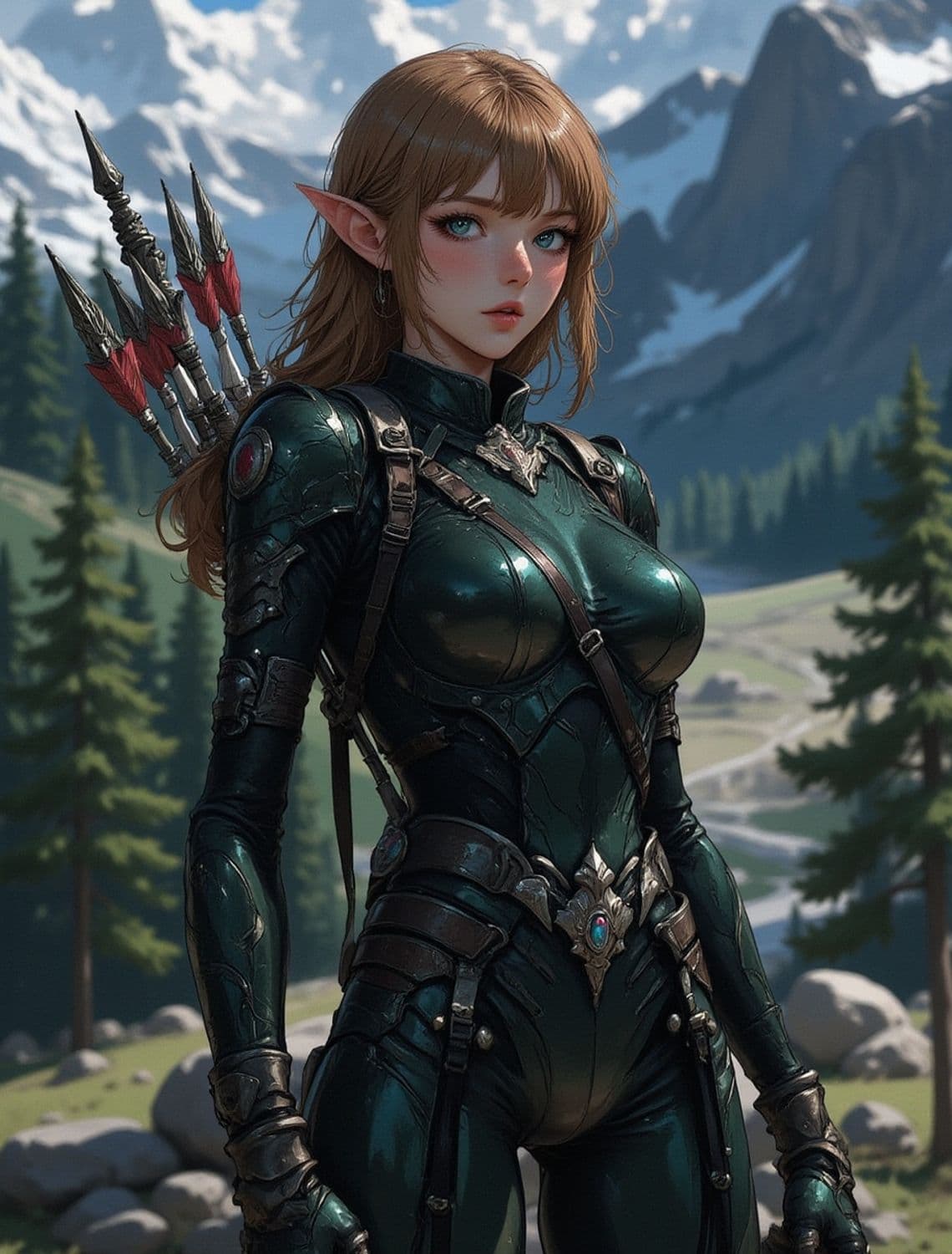Elara, The Enchanted Archer