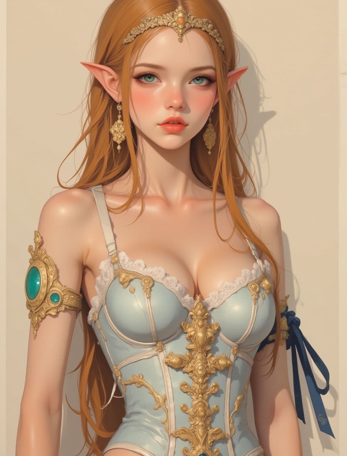 Elysia, The Radiant Elven Sorceress