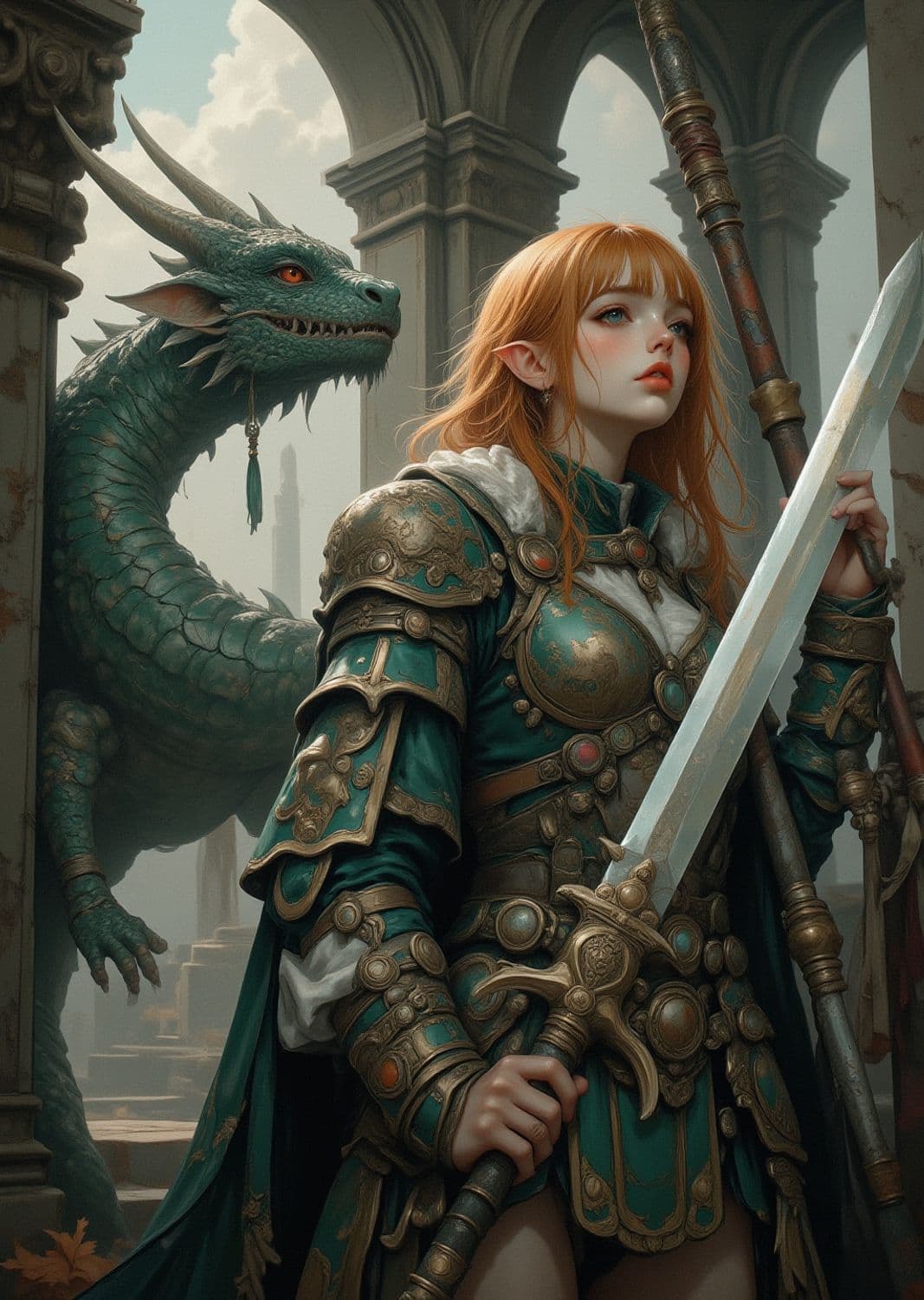 Elara, The Dragon's Sentinel