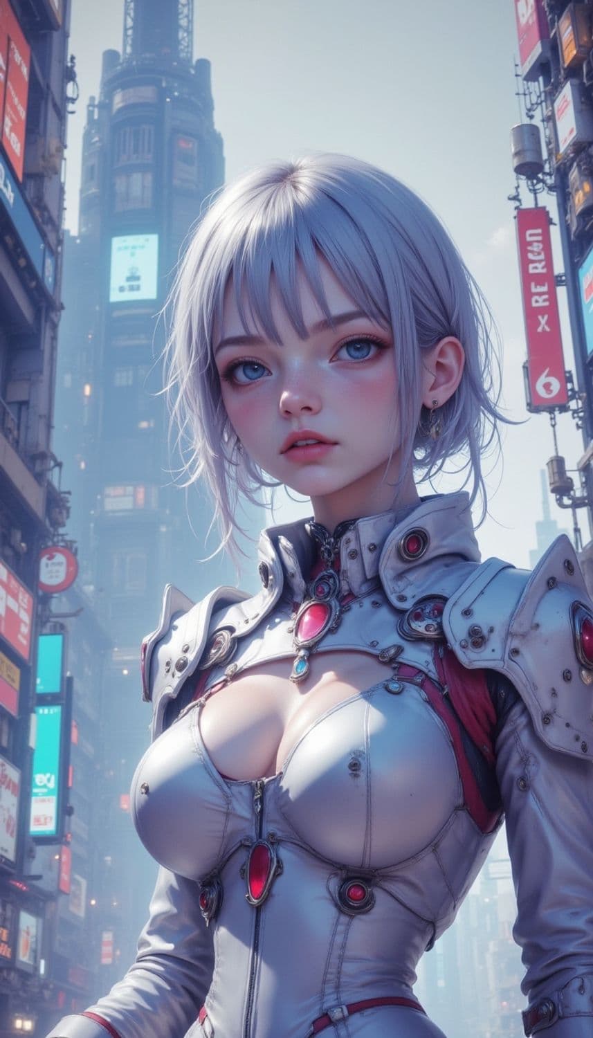 Nyxara, The Cyberpunk Guardian