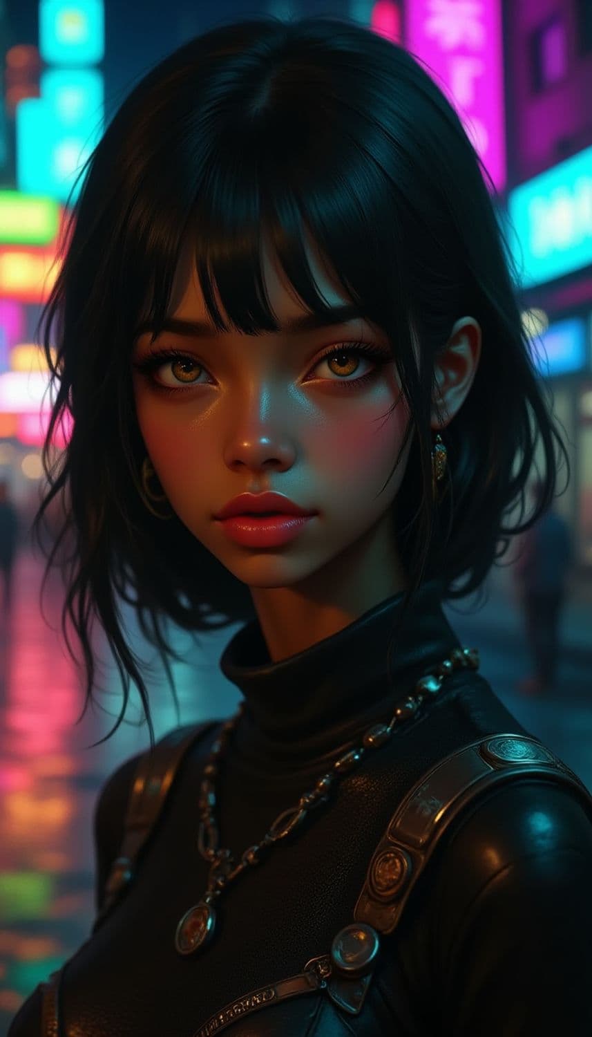 Zephyra, The Neon Wanderer