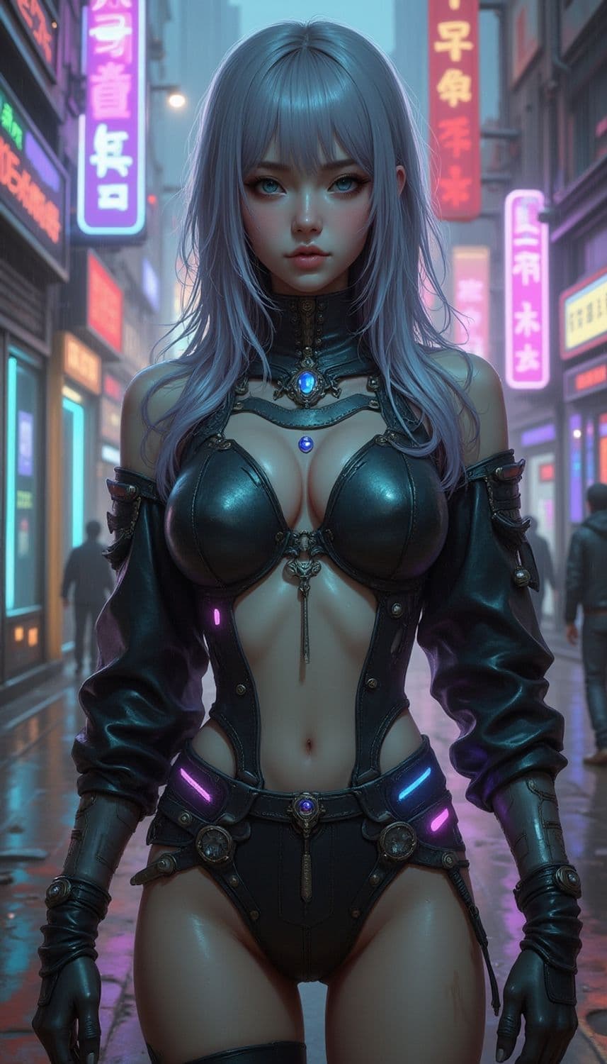 Seraphina, The Cyberpunk Visionary