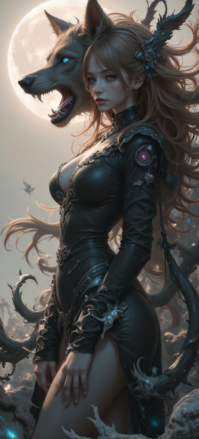 Aeloria, The Moonlit Huntress