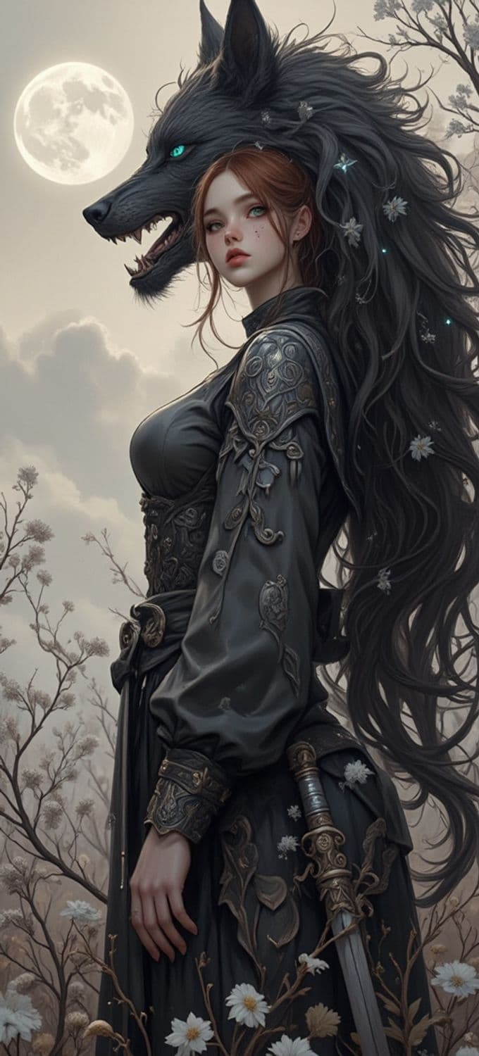 Seraphina, The Moonlit Guardian