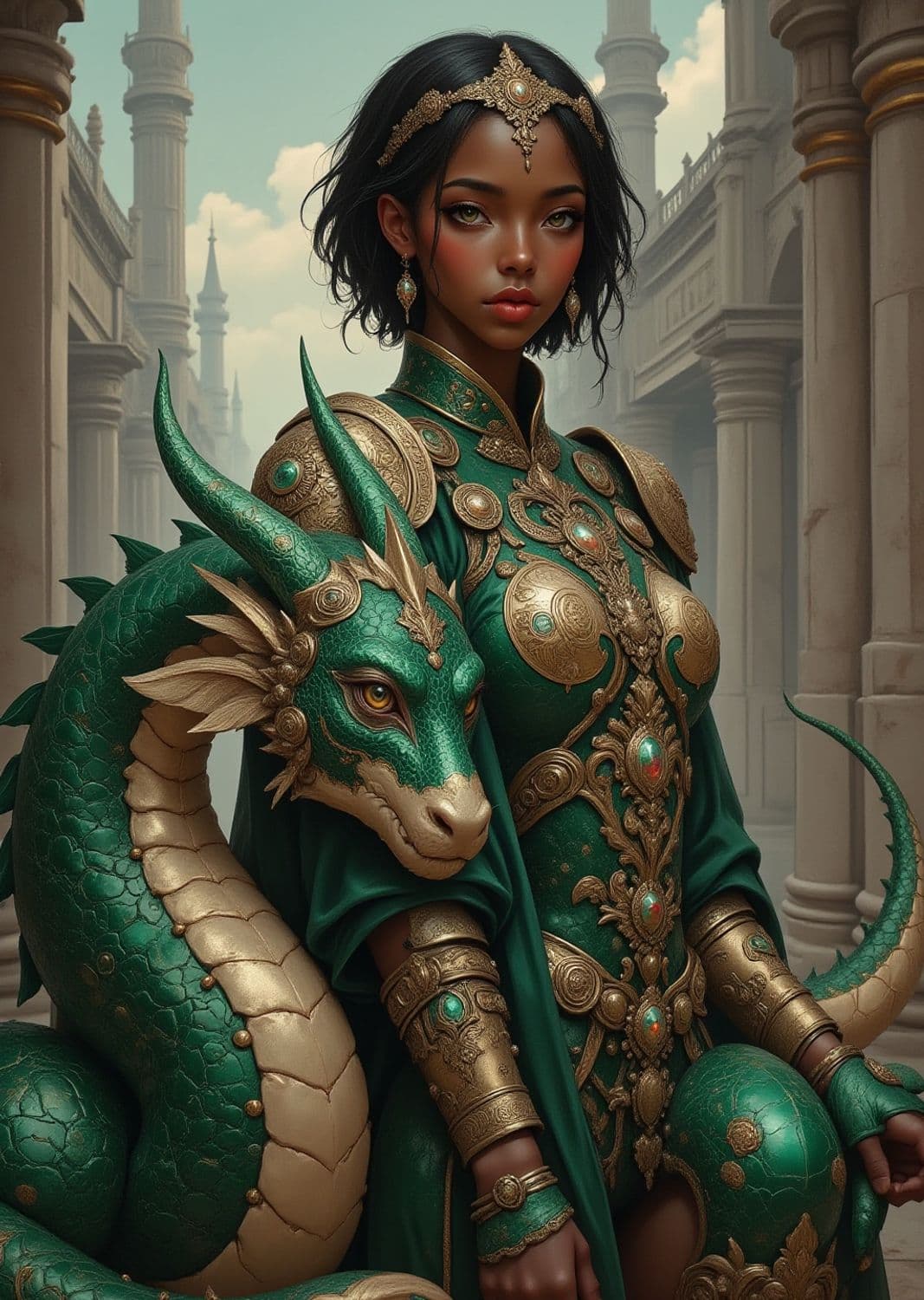 Seraphina, The Emerald Sentinel