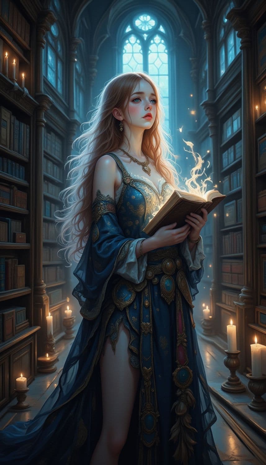 Aurelia, The Mystical Librarian