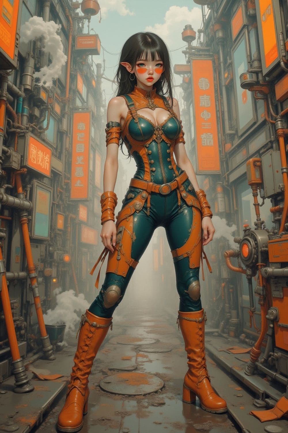 Elara, The Cyberpunk Voyager