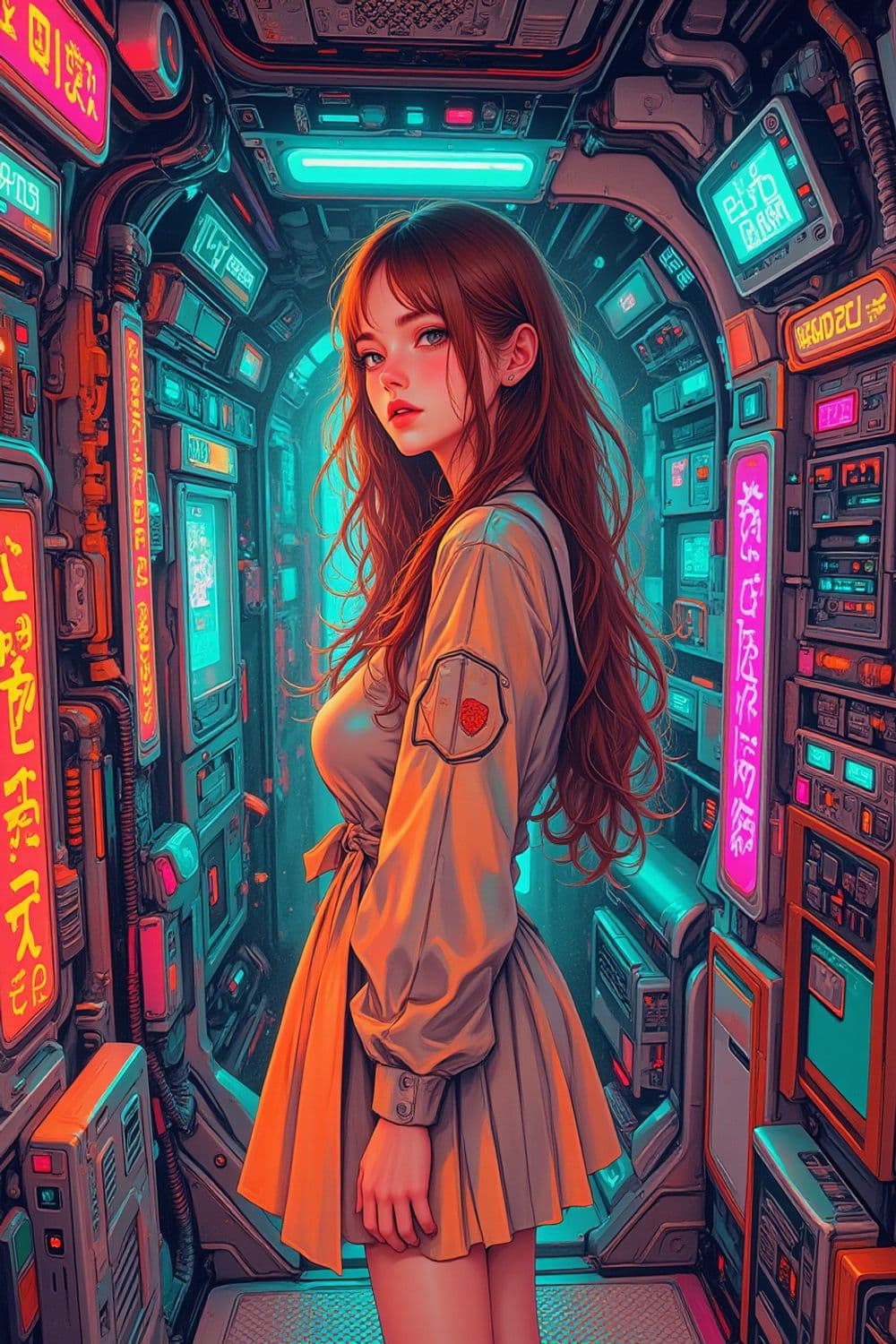 Nyxara, The Neon Explorer